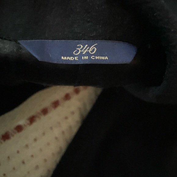 Brooks Brothers Classic Black Coat Men’s 44R Wool Cashmere Overcoat Trench - Picture 11 of 11